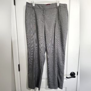 212 Collection Black and white plaid pants